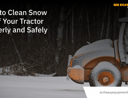 How to Clean Snow off of Your Tractor Properly and Safely